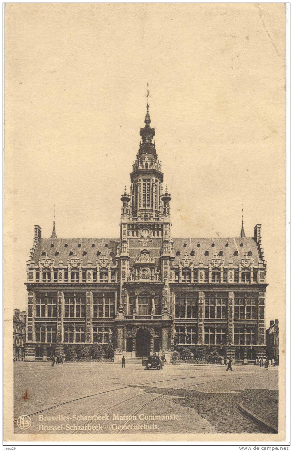 België/Belgique, Brussel-Schaarbeek/Bruxelles-Schaerbeek, Gemeentehuis/Maison Communale, Ca. 1935 - Schaerbeek - Schaarbeek