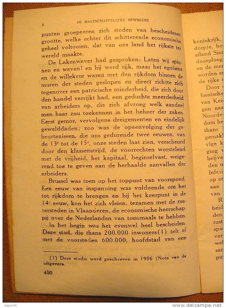 De Maatschappelijke Beweging Te Brussel In De Middeleeuwen, G. Des Marez 1929 - Antiquariat