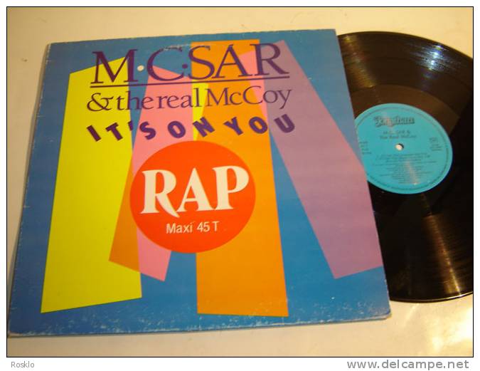 DISQUE LP 33T D ORIGINE / M.C.SAR & THE REAL MC COY / IT S ON YOU / JONATHAN 1990 / PARFAIT  ETAT - Rap & Hip Hop