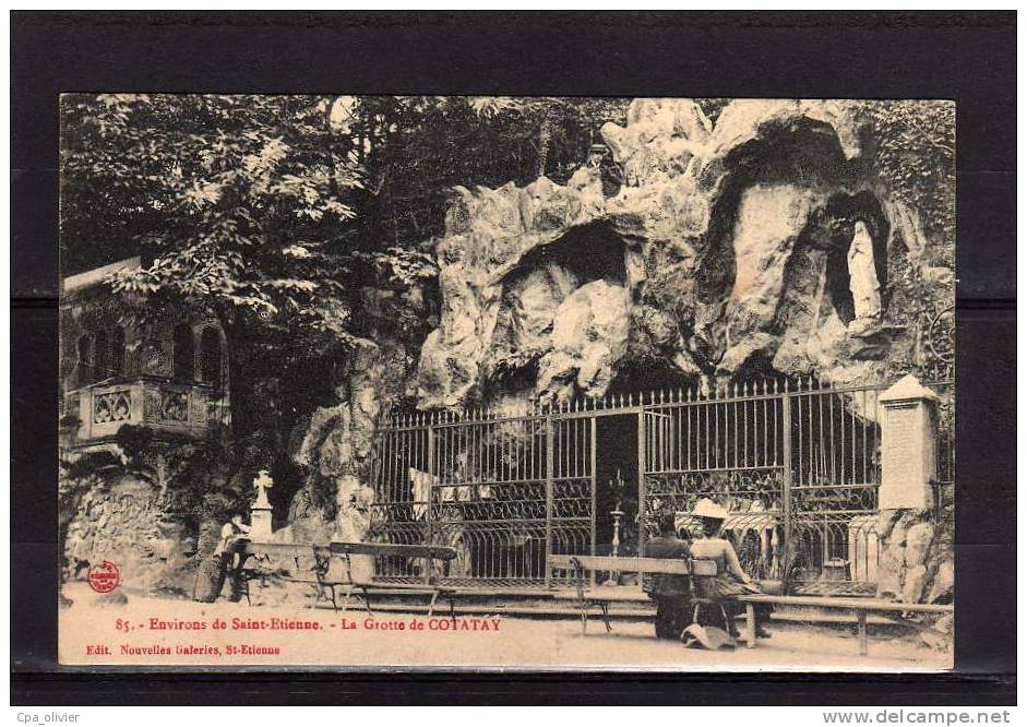 42 LE CHAMBON FEUGEROLLES Grottes De Cotatay, Animée, Ed NG 85, Environs De St Etienne, 191? - Le Chambon Feugerolles