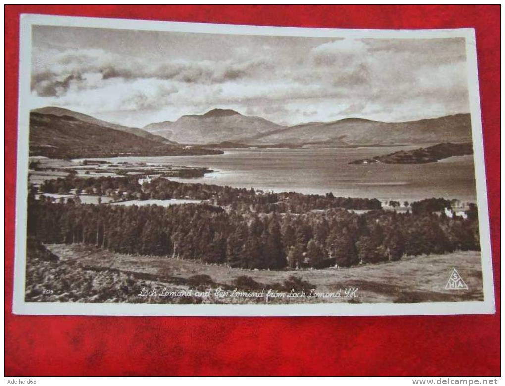 Loch Lomond And Ben Lomond From Loch Lomond Y.H. 1957 Alexandria To Joure Friesland - Stirlingshire