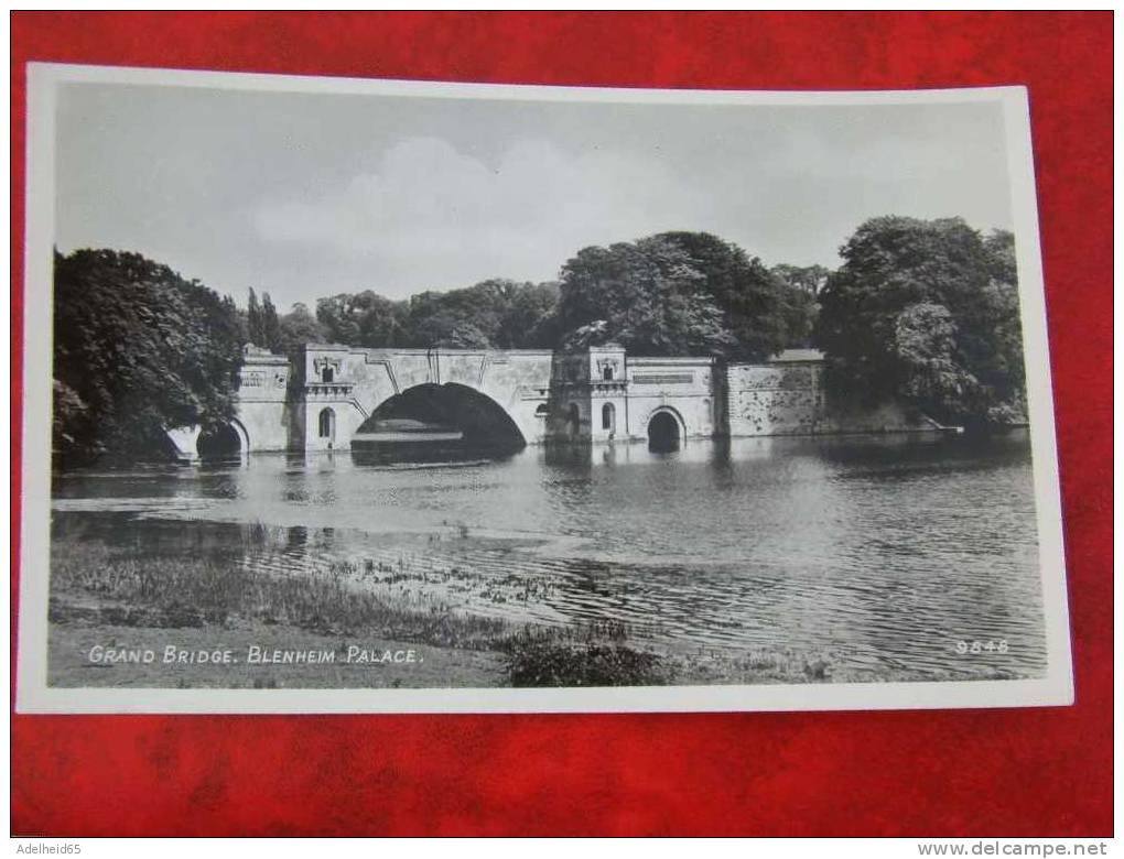 Grand Bridge Blenheim Palace R.A. Real Photograph PC - Other & Unclassified