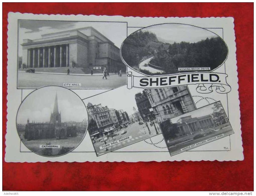 Sheffield 5 Views Incl. Wyming Brook Drive 1961 To Leeuwarden/ Bamforth & Co - Sheffield