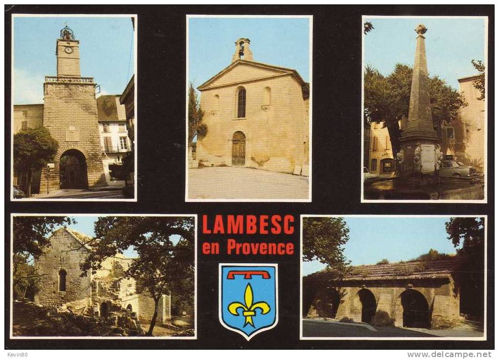 13 LAMBESC  Cpm Couleur Multivues - Lambesc