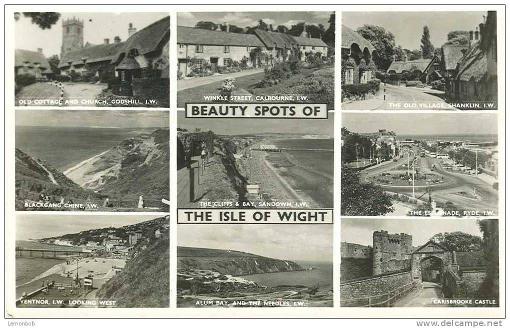 Britain United Kingdom - Beauty Spots The Isle Of Wight Used Postcard [P131] - Andere & Zonder Classificatie