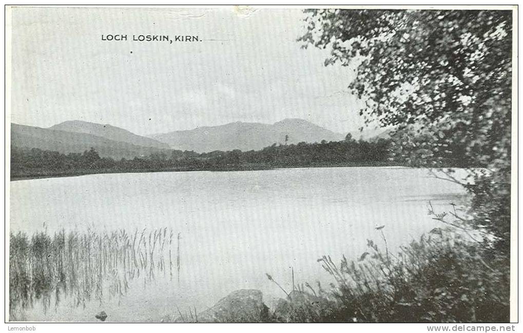 Britain United Kingdom - Loch Loskin, Kirn Old Postcard [P133] - Argyllshire