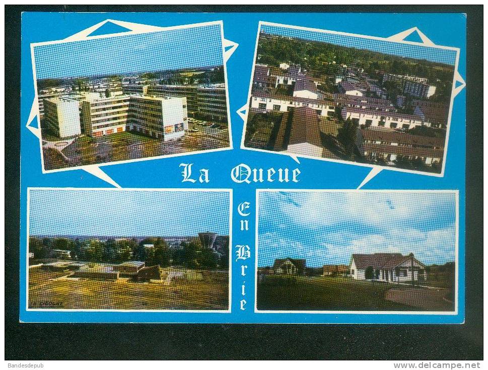 CPSM - La Queue En Brie (94) - Multivues ( Vue Aérienne Cité HLM Grands Ensembles H.L.M. LA CIGOGNE ) - La Queue En Brie