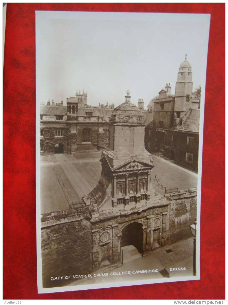 Gate Of Honour Caius College Cambridge Valentine Real Photo PC - Cambridge