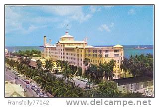 NASSAU, BAHAMAS British Colonial Hotel BIRDSEYE VIEW Circa 1950´s - Bahamas