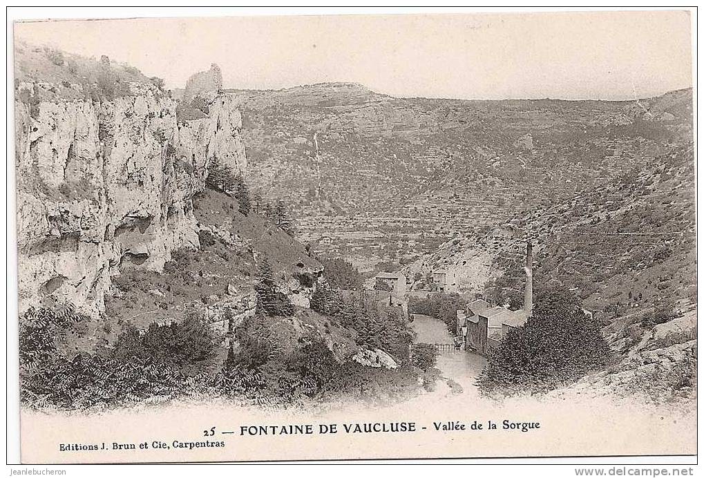 C . P . A   (   FONTAINE DE VAUCLUSE   "  Vallée De La Sorgue - L'usine   " Beau Plan - Carte Comme Neuve  ) - L'Isle Sur Sorgue