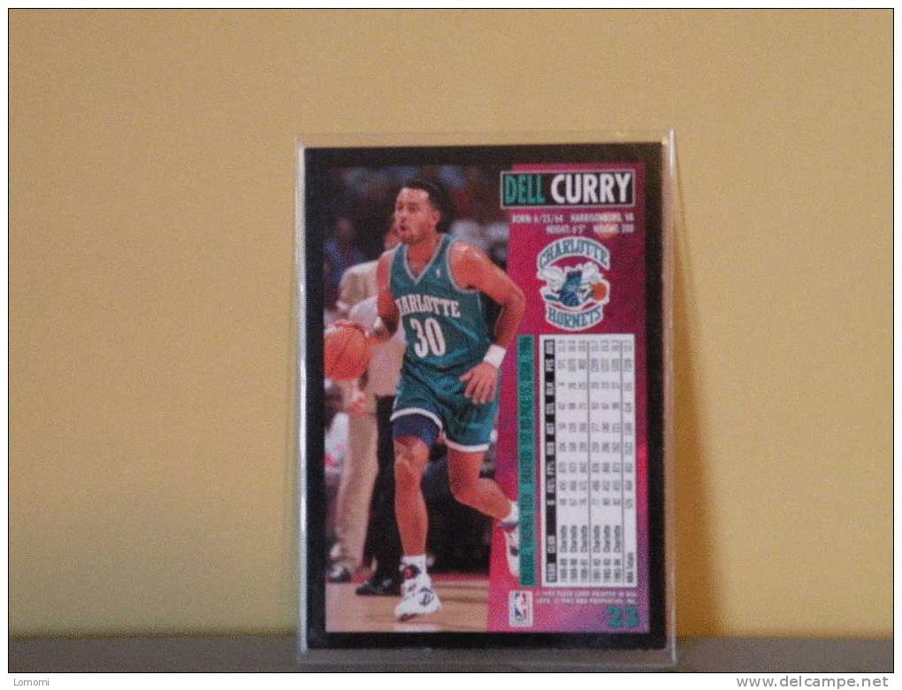 Charlotte Hornets 94/95 ( Carte ) Dell CURRY - N.B.A . N° 23 . 2 Scannes - Charlotte Hornets