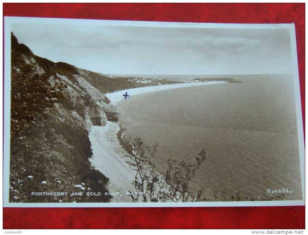 Porthkerry And Cold Knap, Barry Wales The Valentine Real Photo Pc To Zeist - Glamorgan