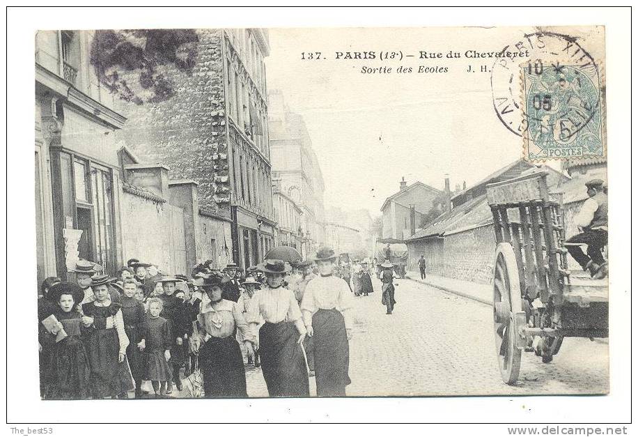 137  -  Paris  -   Rue Du Chevaleret  -   Sortie Des Ecoles - Arrondissement: 13