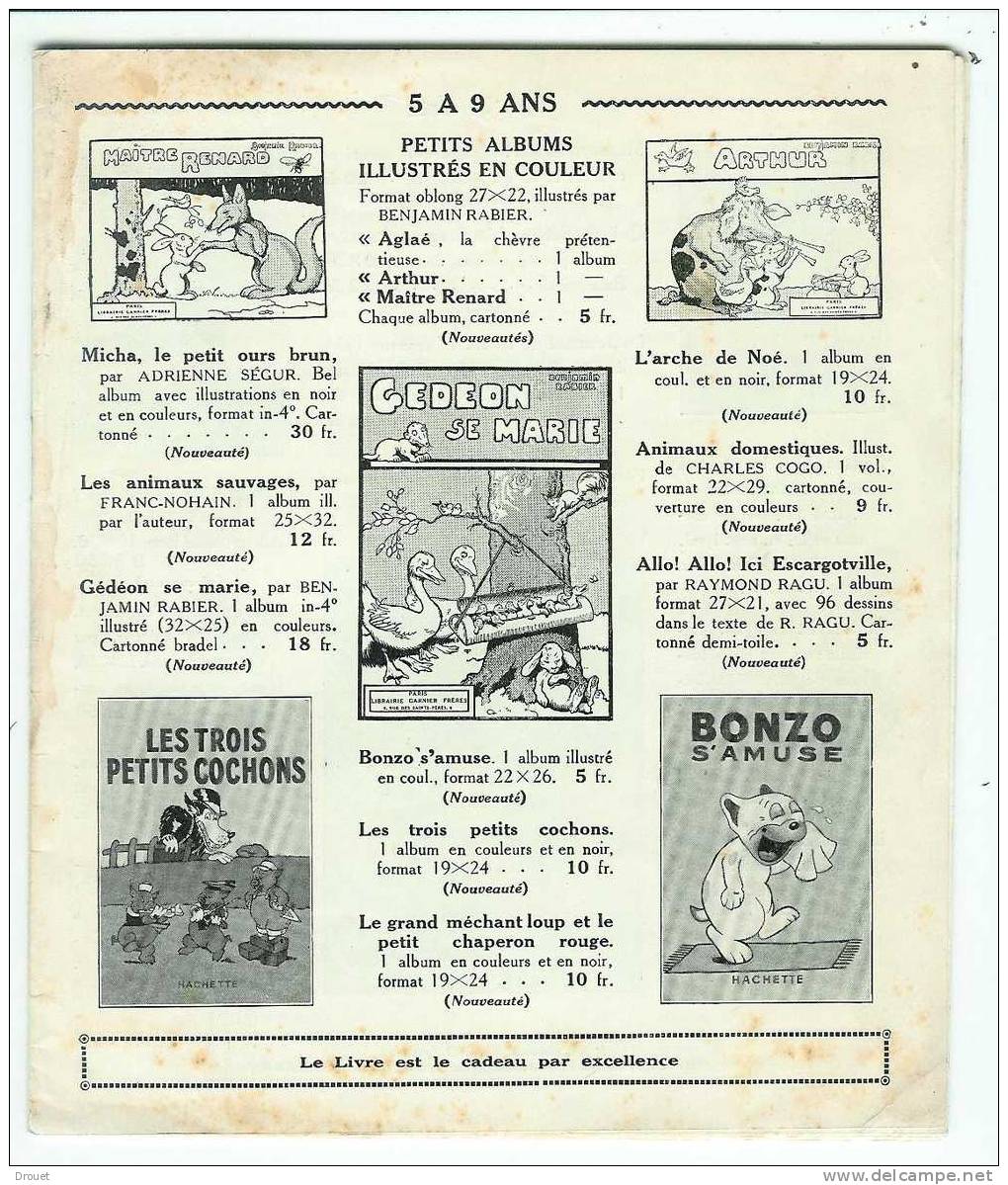 CATALOGUE  DES LIVRES D´ ETRENNES  DE 1935 - Publicités