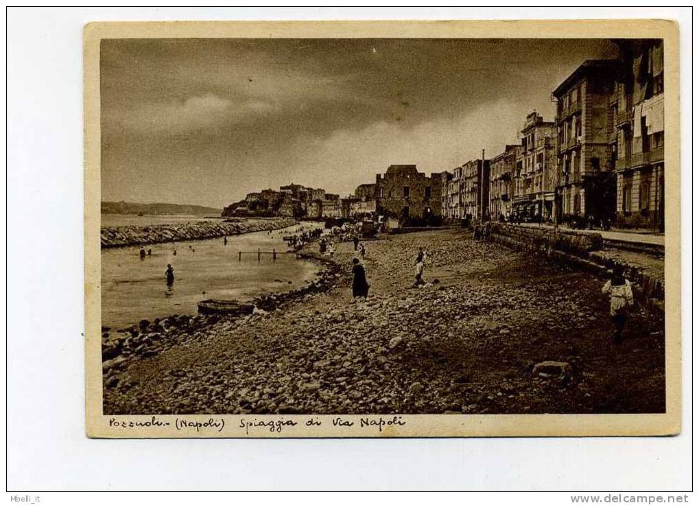 Pozzuoli 1940c Animata Spiaggia - Pozzuoli