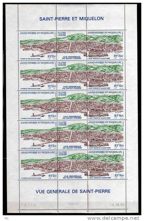 SPM Feuille Complète Du N° 530 A Luxe ** - Unused Stamps