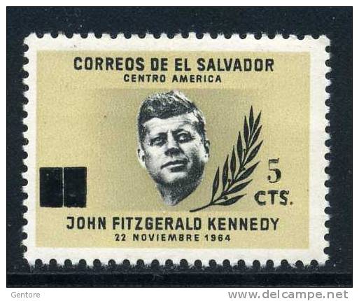 EL SALVADOR  1974 Kennedy Overprinted  Yvert Cat N° 790 MINT NEVER HINGED - Kennedy (John F.)