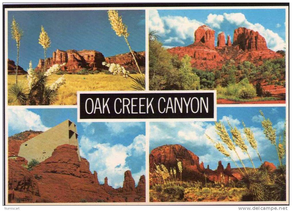 états-unis...oak Creek Canyon...cpm...belle Multi-vues - Autres & Non Classés