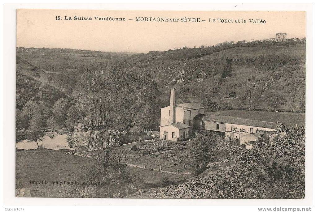 Mortagne-sur-Sèvres (85) : Usine Dans La Vallée Près Du Touet Environ 1920. - Mortagne Sur Sevre