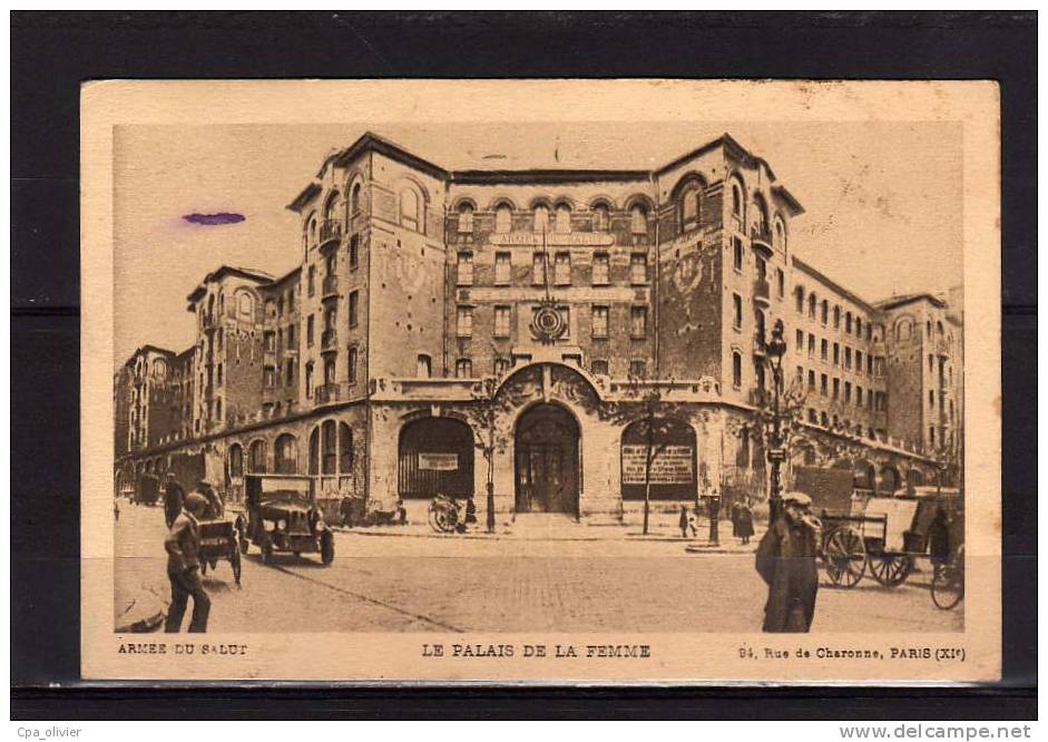 75 PARIS XI Rue De Charonne, Palais De La Femme, Armée Du Salut, Ed ?, 1934 - Paris (11)