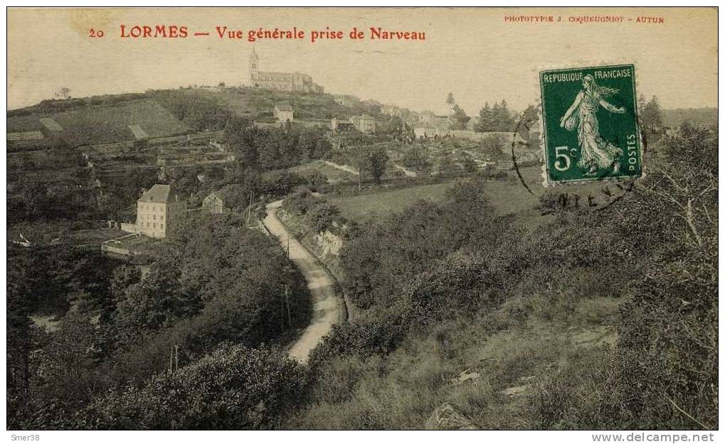 58 - Lormes - Vue Generale Prise De Narveau - Lormes