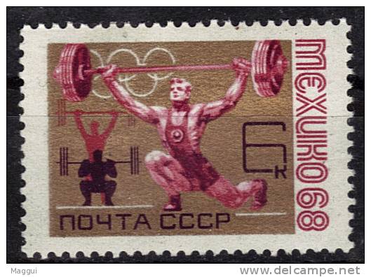 URSS     N° 3389 ** Jo 1968  Halterophilie - Weightlifting