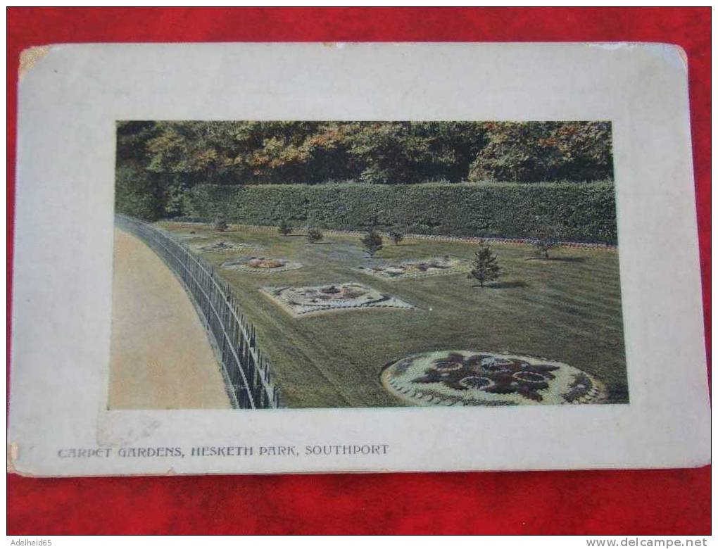 1909 Carpet Gardens Hesketh Park Southport To Sheffield - Southport