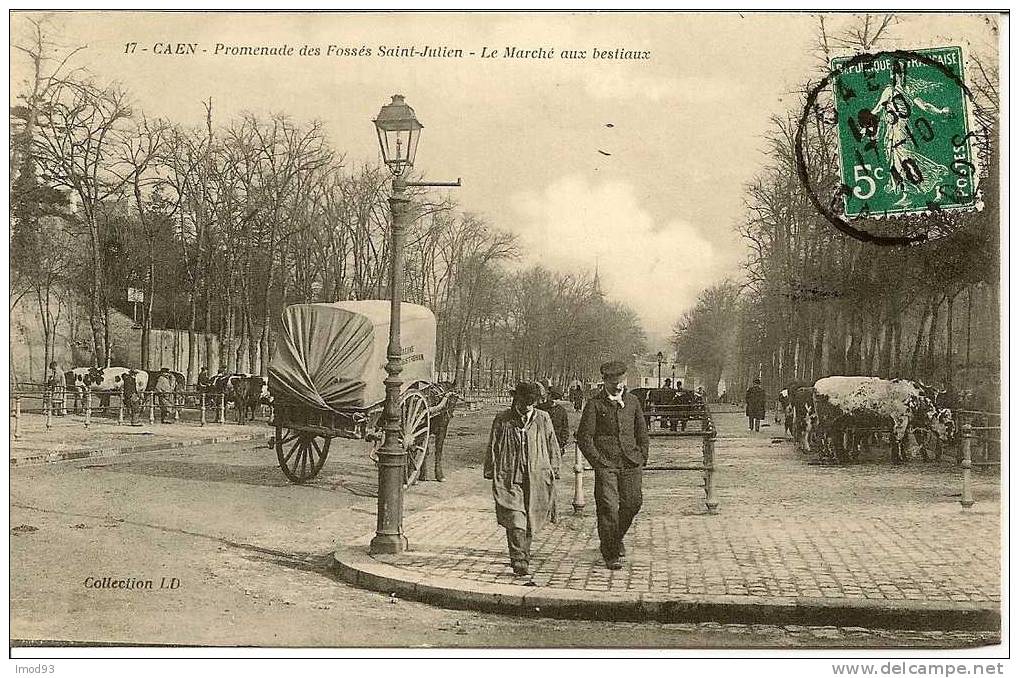 CAEN - Promenade Des Fossés Saint-Julien - Le Marché Aux Bestiaux - LD N° 17 - Caen