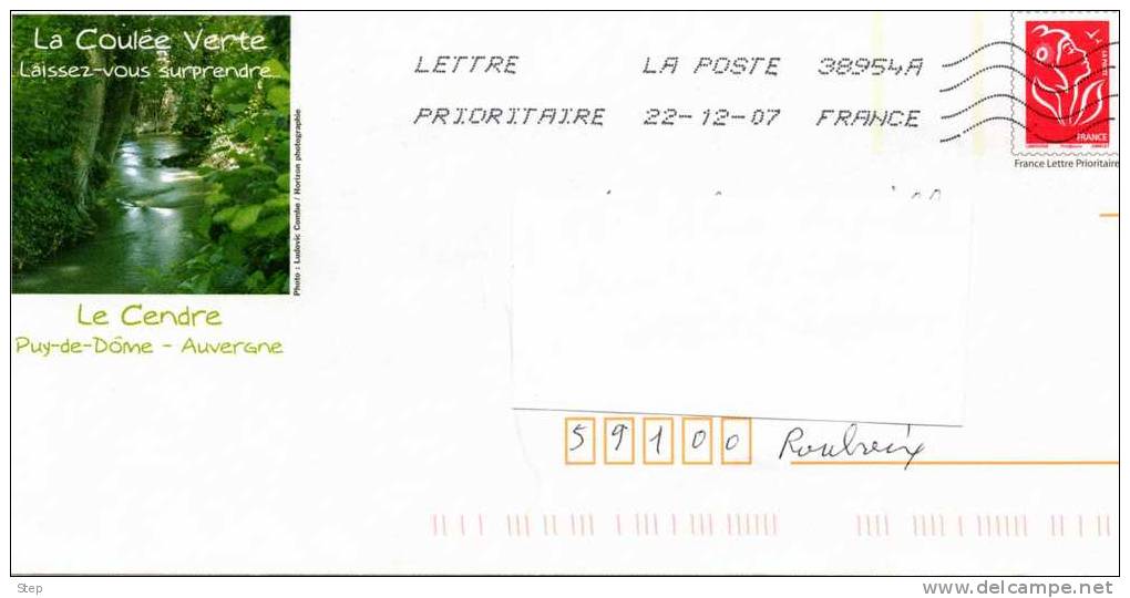 PAP LE CENDRE (PUY DE DOME) : LA COULEE VERTE - Prêts-à-poster:Overprinting/Lamouche