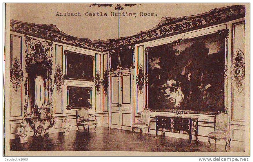 Z5180 Germany Bavaria Schloss Ansbach Hunting Room Not Used Good Shape - Ansbach