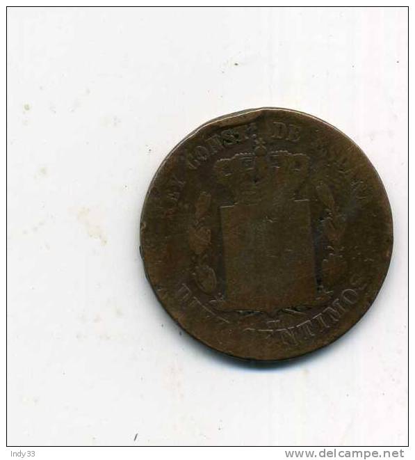 - ESPAGNE . 10 C.   ALFONSO XII - Premières Frappes