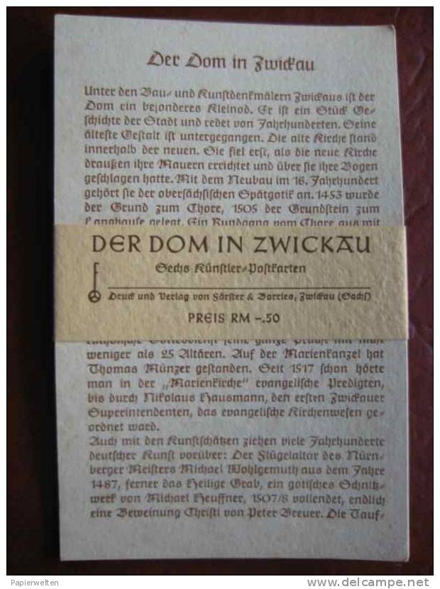 Zwickau - Dom - Set Mit 6 Künstlerkarten - Zwickau