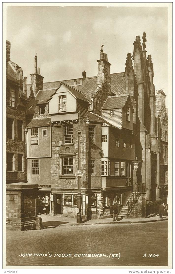 Britain United Kingdom - John Knox's House, Edinburgh Old Postcard [P154] - Midlothian/ Edinburgh