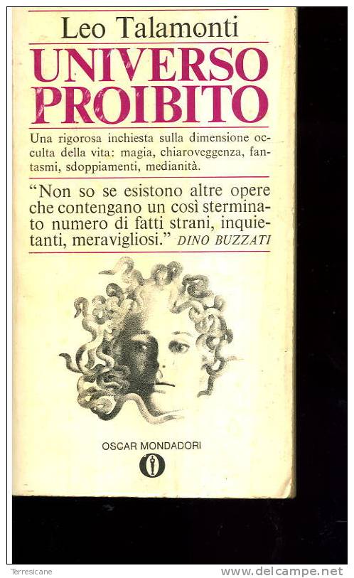 UNIVERSO PROIBITO	LEO TALAMONTI MONDADORI MISTERI FANTASMI MAGIA MEDIUM - Science Fiction Et Fantaisie