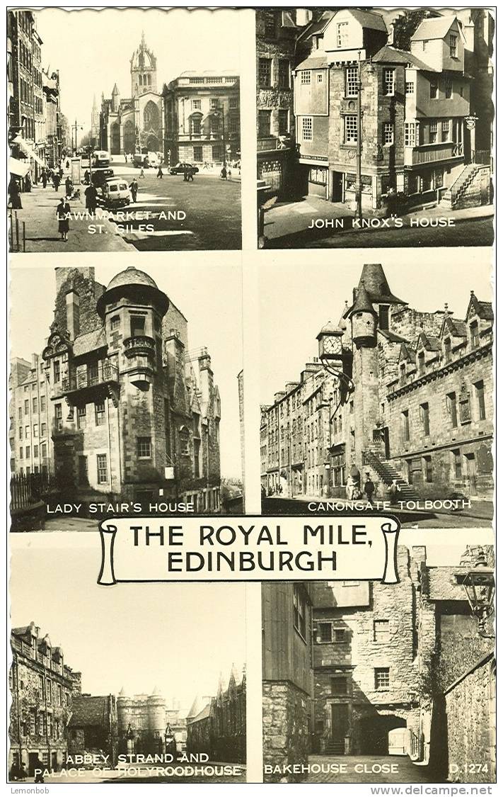 Britain United Kingdom - The Royal Mile, Edinburgh Postcard [P157] - Midlothian/ Edinburgh