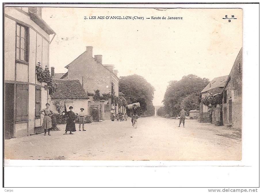 LES AIX-D'ANGILLON. - Route De Sancerre. - Les Aix-d'Angillon