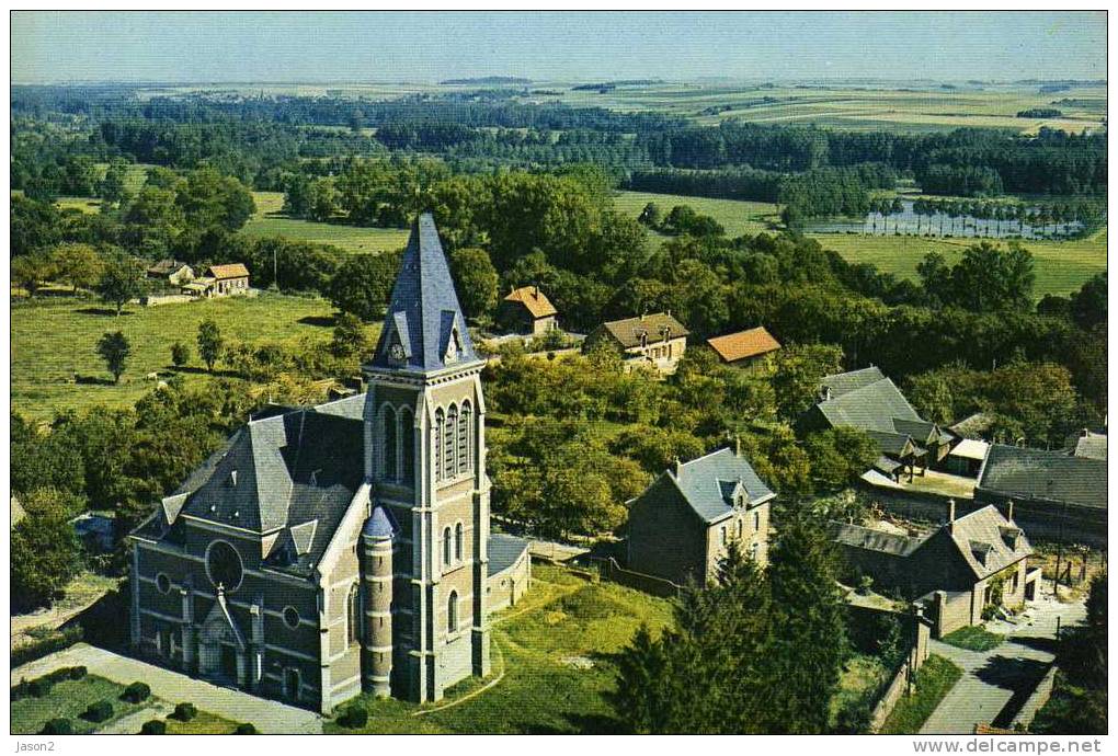 Cpm Vendeuil ( Aisne) VUE GENERALE AERIENNE  Non Circulee - Autres & Non Classés