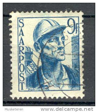 Saar 1948 Mi. 247  9 Fr Wiederaufbau Des Saarlandes Bergmann - Used Stamps