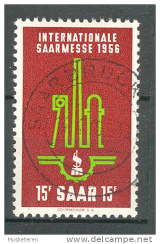 Saar 1956 Mi. 368  15 Fr Internationale Saarmesse Saarbrücken Deluxe Cancel !! - Usati