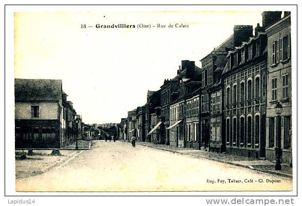 N 793 / CPA  GRANDVILLIERS  (60)    RUE DE CALAIS - Grandvilliers