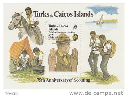 Turks & Caicos Islands-1982 75th Anniversary Of Scouting Souvenir Sheet   MNH - Other & Unclassified