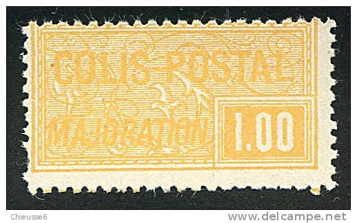 Colis Postaux (*) N° 22 - 1F 00 Jaune - Mint/Hinged