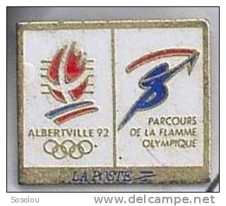 Albertville 92, La Poste, Le Parcours De La Flamme Olympique - Postes