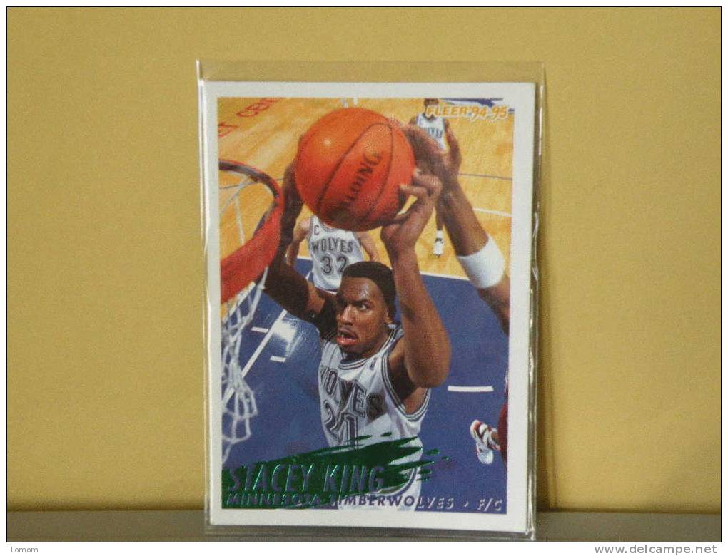 Minnessota Timberwolves, 94/95- Carte  Basketball-  Stacey KING - N.B.A . N° 136. 2 Scan - Minnesota Timberwolves