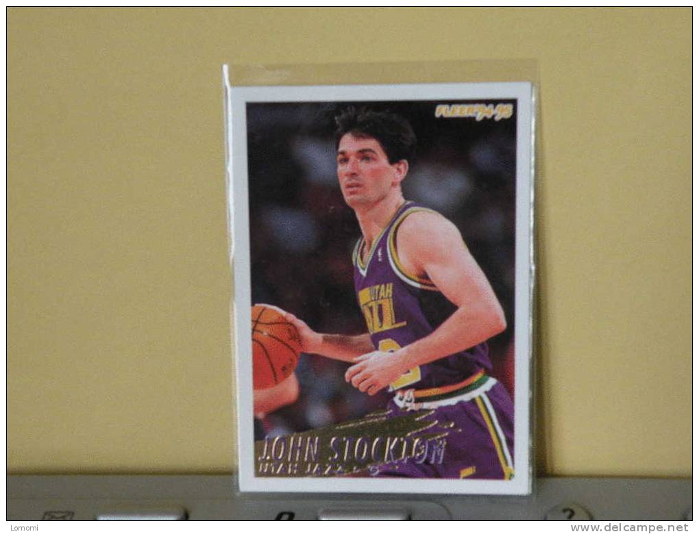 UTAH JAZZ, 94/95- Carte  Basketball- John STOCKTON - N.B.A . N° 229. 2 Scan - Utah Jazz