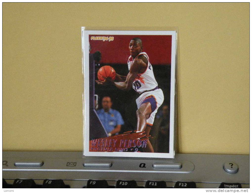 PHOENIX SUNS, 94/95- Carte  Basketball- Wesley Person - N.B.A . N° 186. 2 Scan - Phoenix Suns