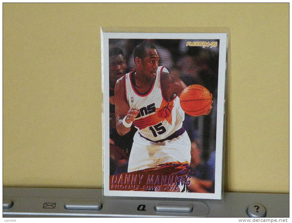 PHOENIX SUNS, 94/95- Carte  Basketball- Danny Manning - N.B.A . N° 185. 2 Scan - Phoenix Suns