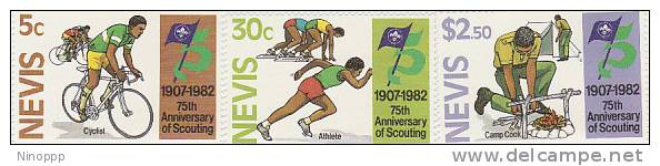 Nevis-1982 75th Anniversary Of Scouting Set   MNH - Other & Unclassified