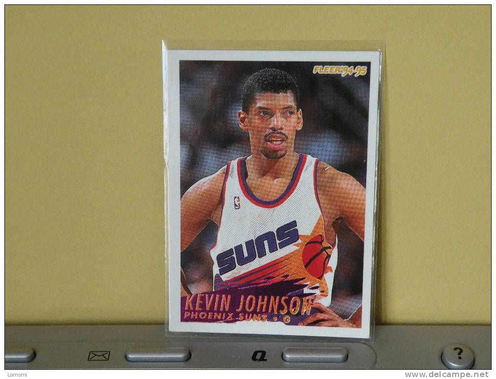 PHOENIX SUNS, 94/95- Carte  Basketball - KEVIN JOHNSON - N.B.A . N° 182. 2 Scan - Phoenix Suns