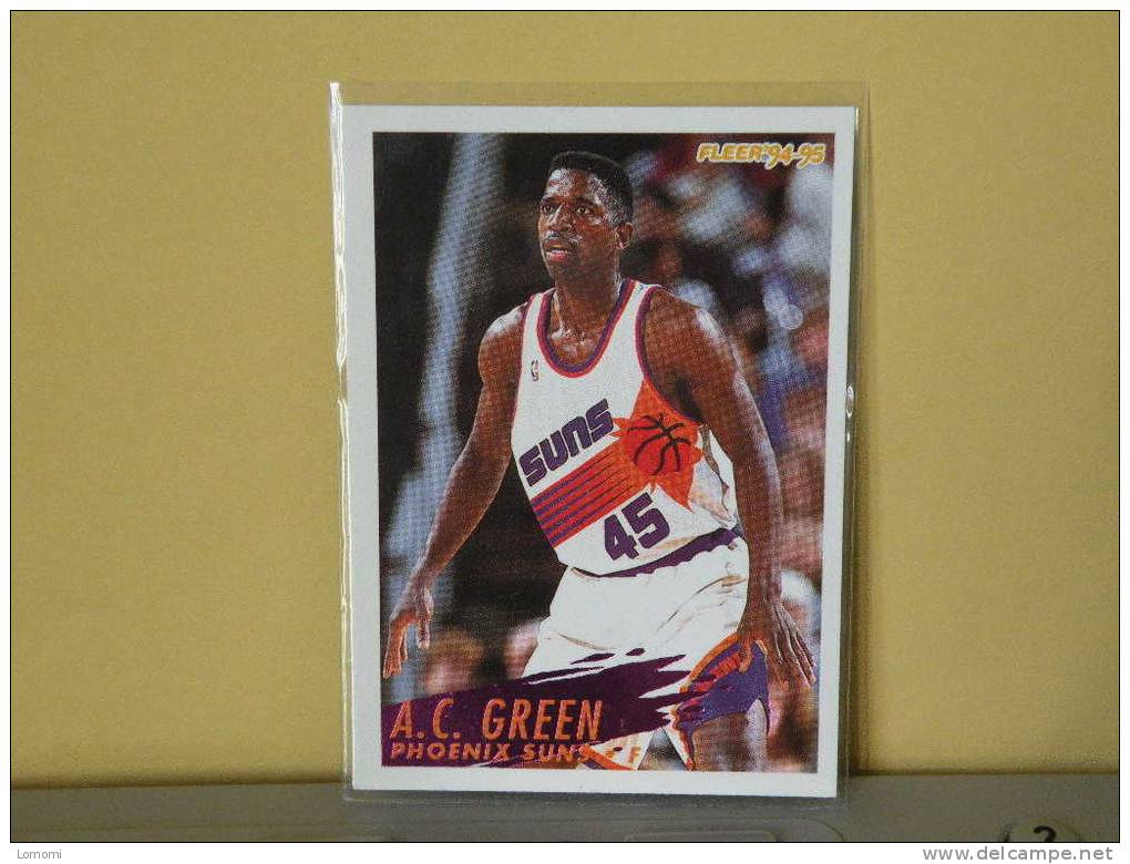 PHOENIX SUNS, 94/95- Carte  Basketball - A.C. GREEN - N.B.A . N° 181. 2 Scan - Phoenix Suns